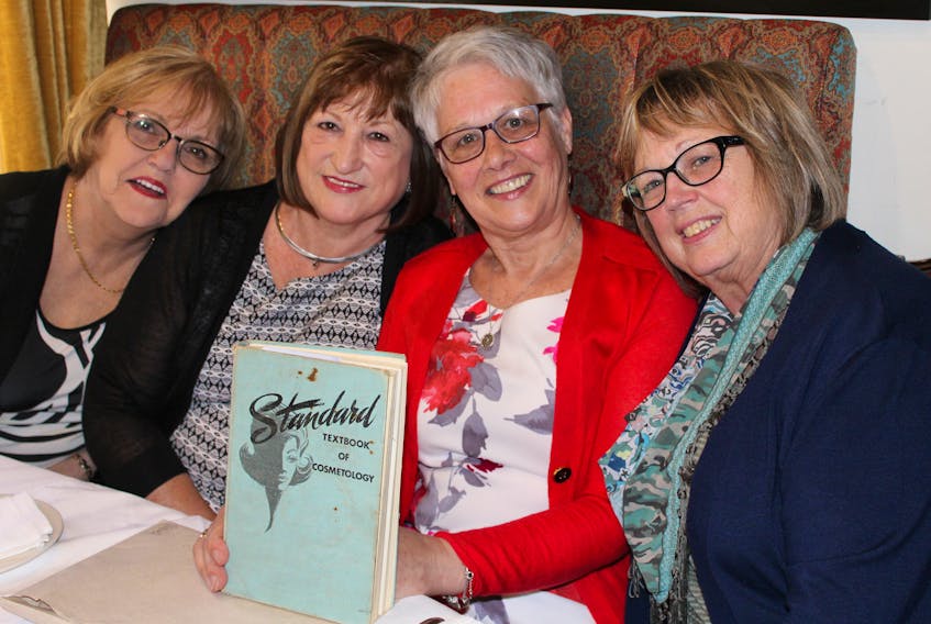 Wednesday was a special day for a group of cosmetology classmates who reunited after 50 years. They had attended trade school together — what is now known as the College of the North Atlantic on Prince Philip Drive in St. John’s. From left are Audrey Prince Humby, Sheila Pitts Esty, Joan Reddigan and Theresa LeGrow, who had not seen her friends in 50 years.