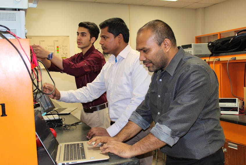 Engineering graduate students Mohammad Zamanlou, Md. Habibur Rahaman and Mohammad Al Mehedi spent their winter semester researching improvements to solar power generation. Their work was recently published in the International Journal of Engineering and Applied Sciences.