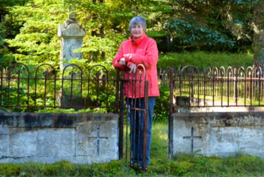 Yvonne Besso of St. John's often visits the graves of  relatives at the Kennedys Lanes Roman Catholic Cemetery in Holyrood. She took notice of a gravesite belonging to Capt. Thomas Dwyer, which will be refurbished next spring.