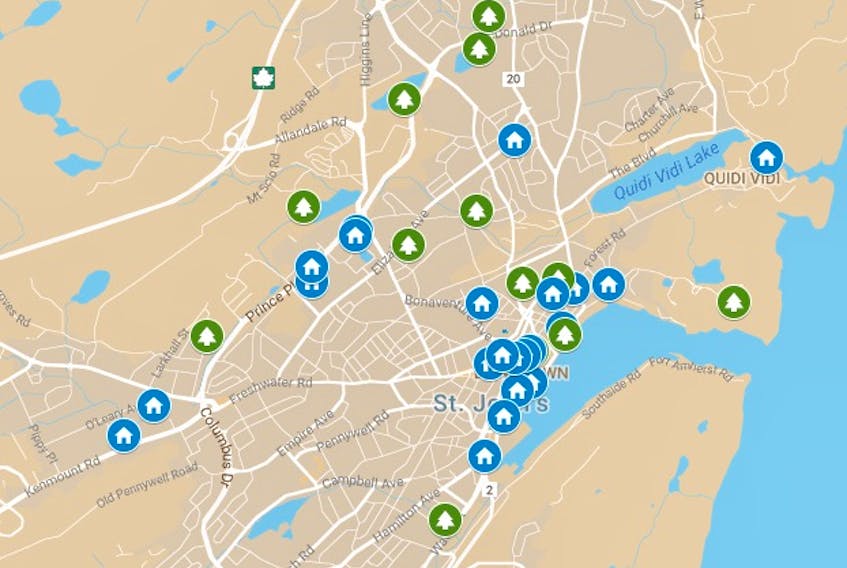 The non-profit group Happy City is asking people to point out their favourite public spaces in St. John’s.