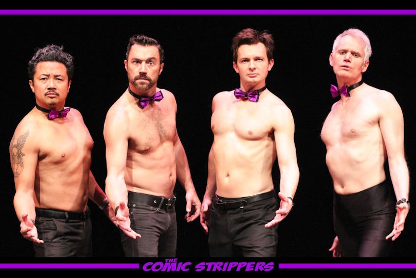 From left, Chris Casillan, Michael Teigan, Roman Danylo and Ken Lawson are members of the Comic Strippers.