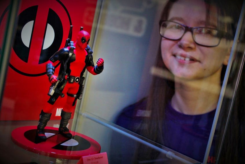 Amanda Skinner had the grand opening Saturday of her new comic and collectibles store, Heroes & Hobbies on Topsail Road in Mount Pearl. — Submitted photo by Erin O’Mara