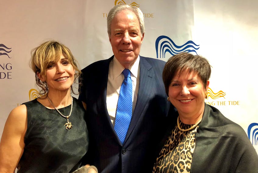From left, Tina Jackman, Jim Irving and Iris Petten accepted awards at the Turning the Tide Marine Industry Awards gala Thursday evening at the St. John’s Convention Centre.