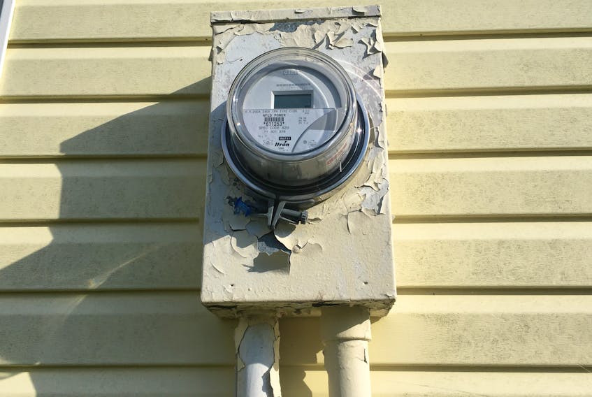 Within a couple of years, power meters across Nova Scotia will be streaming updates on home energy usage to customers, to help them better understand and manage their costs. Meters in Newfoundland and Labrador, including the one seen here, don’t have the same capability.