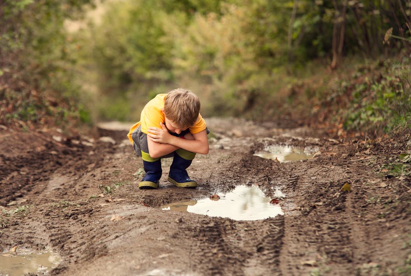 Too much cleanliness is bad for children. They need to be exposed to healthy macrobiotics, germs as it were, in order for their bodies to develop resistance to unhealthy ones. Playing in the mud is perfectly healthy thing for children to do.
