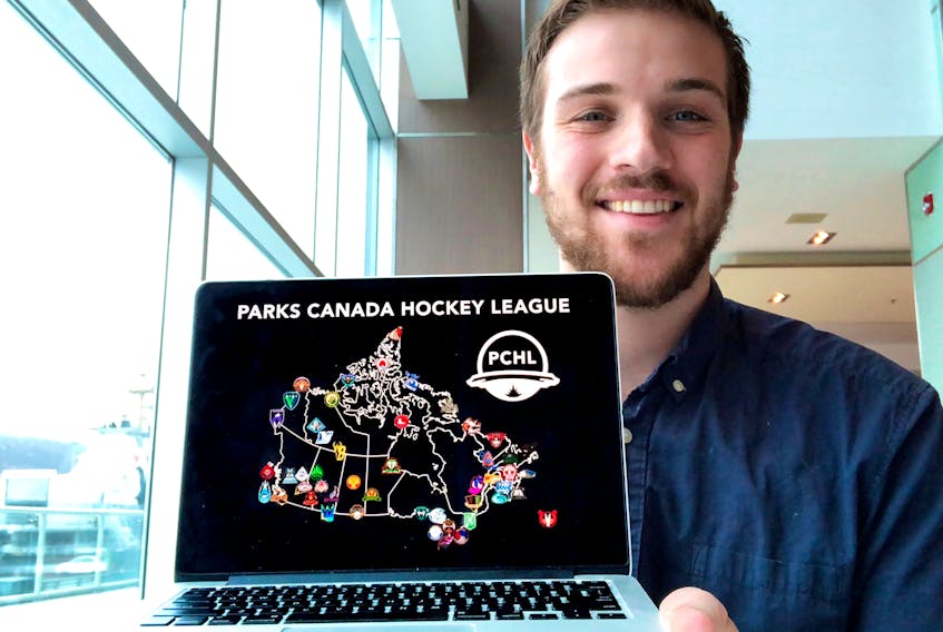 Memorial University geography student and artist Mark Connolly has designed a fictional hockey league called the PCHL (Parks Canada Hockey League). He has named and designed team logos representing national parks in the country, and social media users will be able to vote for their favourite team/park.