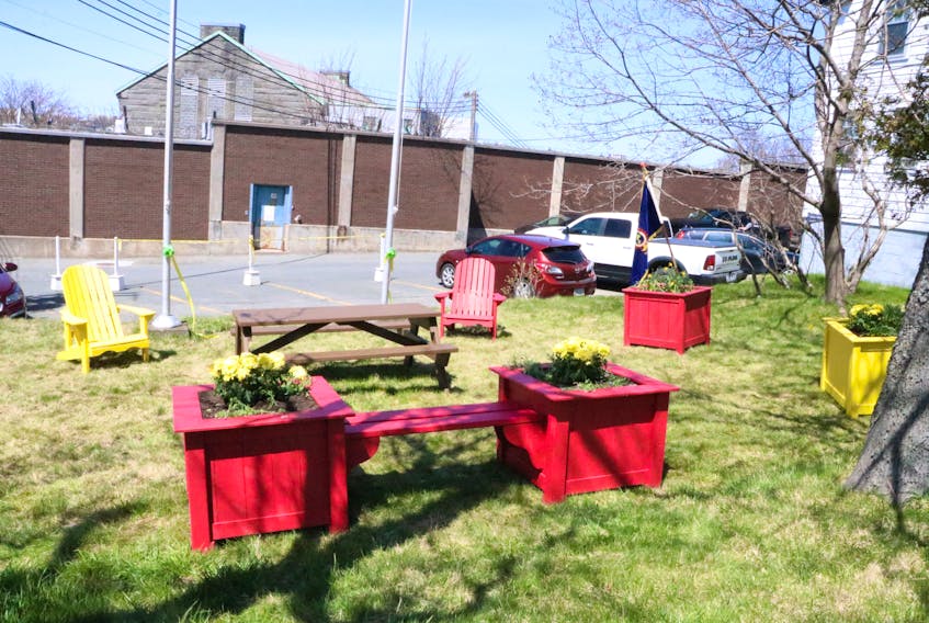 The new Wellness Garden just outside Her Majesty’s Penitentiary in St. John’s provides a space where correctional officers and other staff can take a few minutes to relax and get some air outside the walls.