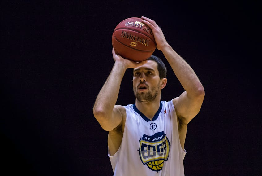 Vasilije Curcic got into 14 games with the St. John's Edge after signing with the team in December, but the former Memorial Sea-Hawks star is off the roster after suffering an injury in practice. — St. John's Edge photo/Jeff Parsons