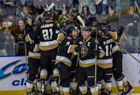 The Newfoundland Growlers have already celebrated two wins at Mile One Centre during this ECHL Kelly Cup final. If they do it one more time, they will celebrate as league champions. — Newfoundland Growlers photo/Jeff Parsons