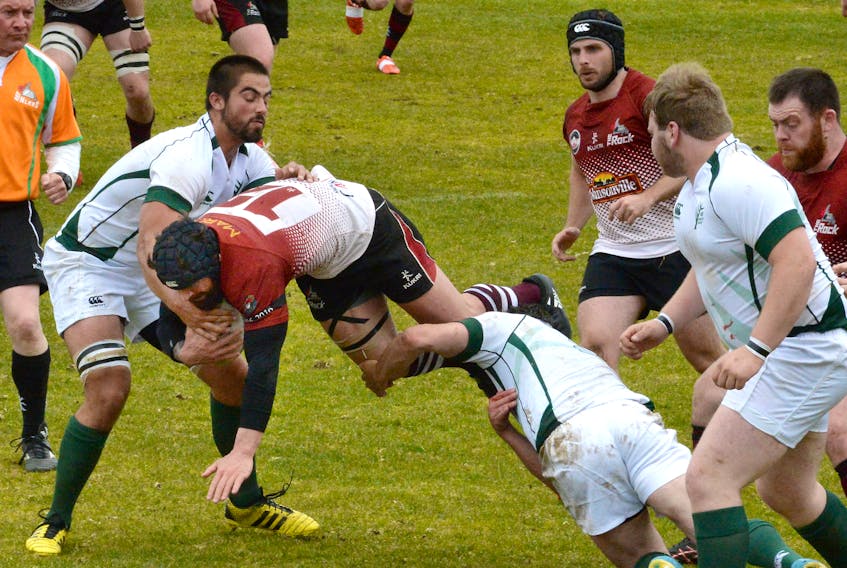 The Newfoundland Rock, shown here taking on the New Brunswick Black Spruce in a game earlier this season, took part in the Eastern Canadian Super League this season, a prelude to the 2018 CRC that was contested in August. Only nine Newfoundlanders played for the Atlantic Rock regional squad this past season.