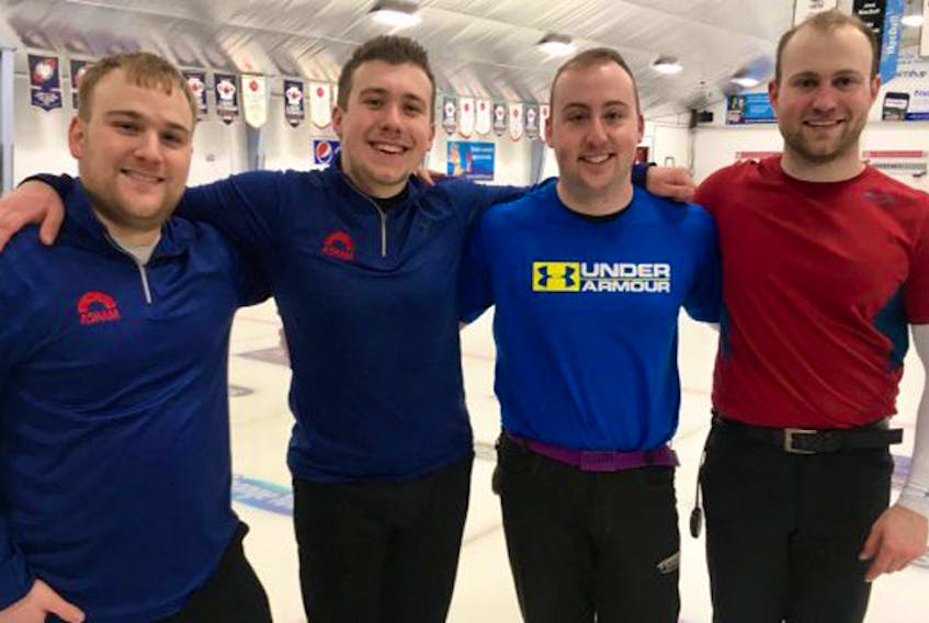 The Greg Smith curling rink, from left, Matthew Hunt, Smith, Ian Withycombe and Andrew Taylor, will represent Newfoundland and Labrador at the 2018 Brier next month in Regina.