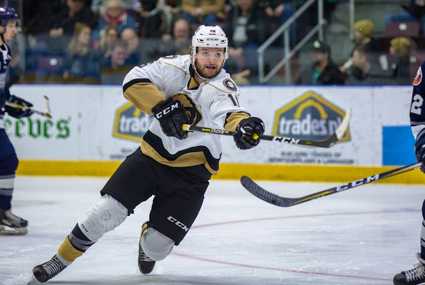 Newfoundland Growlers rookie forward Hudson Elynuik is big, and he can skate, but he’s still quite raw, says Growlers coach John Snowden. That said, the sky’s the limit for the son of ex-NHLer Pat Elynuik.
