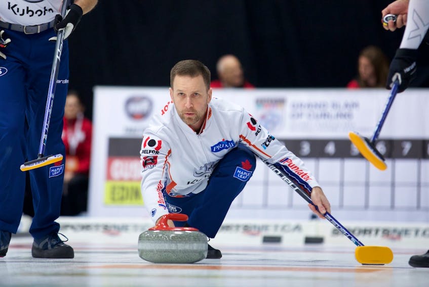Brad Gushue and his St. John’s teammates are 3-0 at the Tour Challenge, the second event of the Grand Slam of Curling season. — Grand Slam of Curling/Anil Mungal