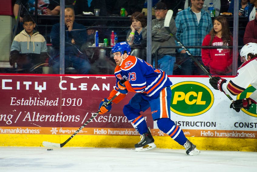 O’Brien spent part of last season with the AHL’s Bakersfield Condors. — Bakersfield Condors photo