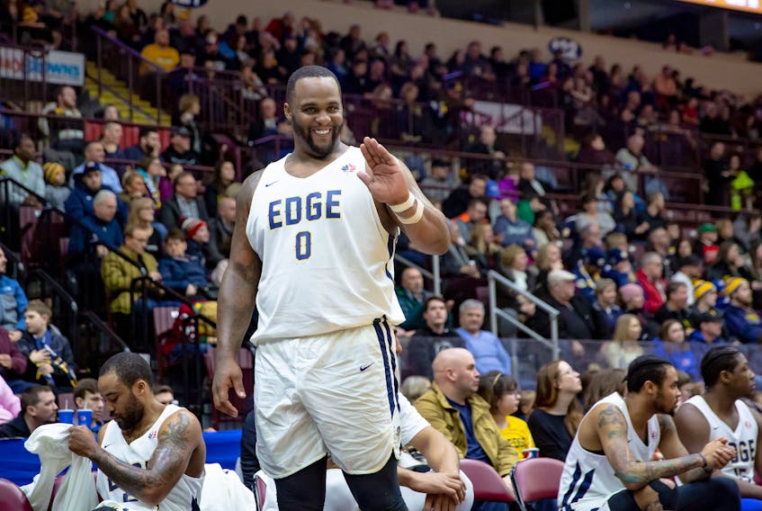 After more than week since their last game, Glen Davis and the St. John’s Edge get to say hello to Mile One Centre again this week, beginning with games tonight and Wednesday against the K-W Titans. — St. John’s Edge photo/Jeff Parsons
