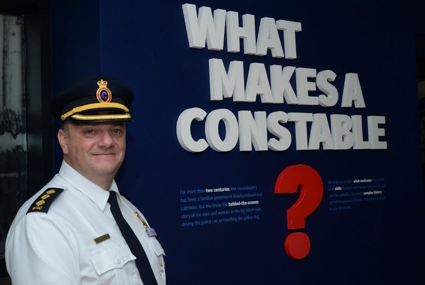 Insp. Alex Brennan outlines the changes to the Royal Newfoundland Constabulary’s recruitment program Friday at RNC headquarters in St. John’s.