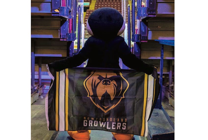With the Newfoundland Growlers one home-ice win away from an ECHL record. Buddy the Puffin has shed his jersey in solidarity with the streaking team. But the Growlers’ mascot is also baring his soul in promoting the need for donations of new underwear and socks for the Gathering Place. — Newfoundland Growlers
