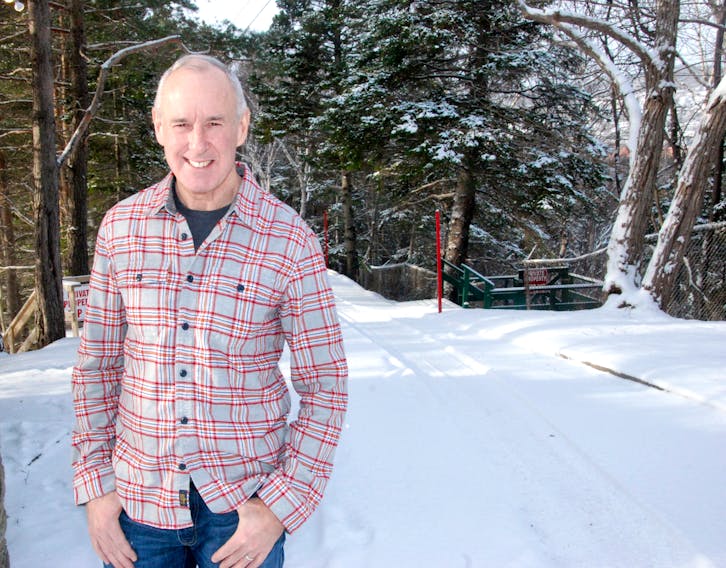 SaltWire Network photo/The Western Star — Ron MacLean poses for a photo outside Glynmill Inn in Corner Brook. MacLean is in the west coast city for events leading up to Hockey Day in Canada celebrations on Sunday.