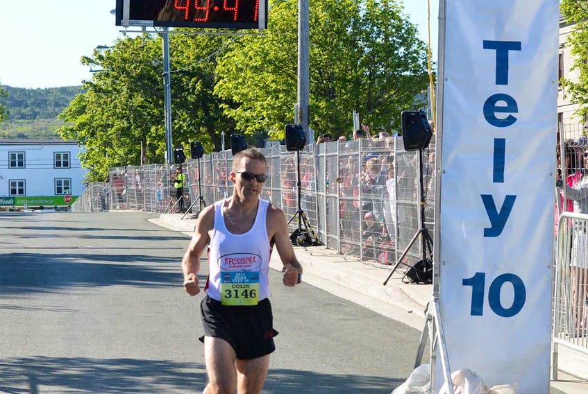 Colin Fewer’s winning time of 49 minutes and 41 seconds in the 2017 Tely 10 was his best ever in the race and the sixth-fastest in the history of the event.  — Telegram file photo