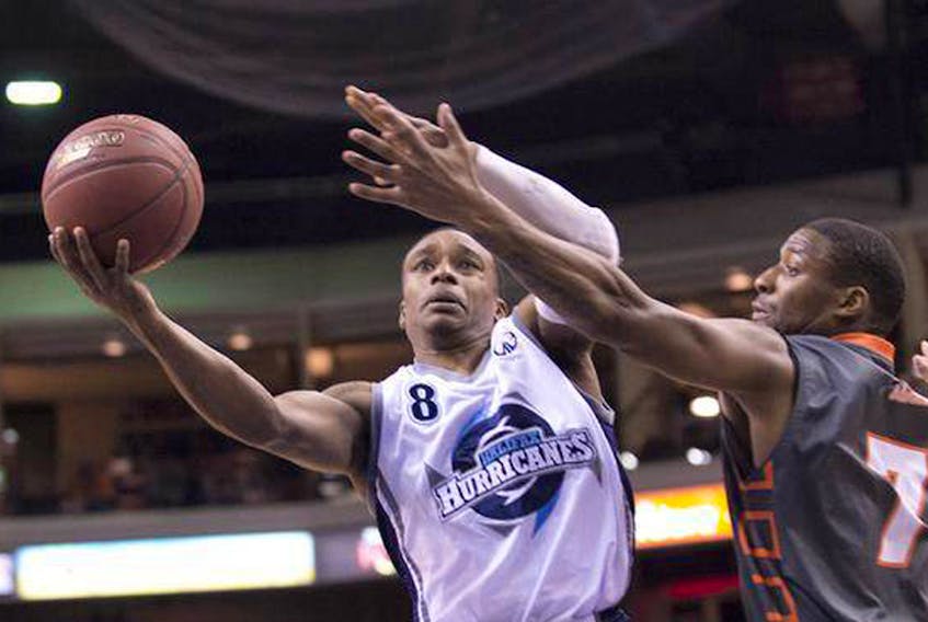 The St. John’s Edge have the first overall pick in Sunday’s NBL Canada draft and would very much like to come away with a player of the calibre of former North Carolina State star Alex Johnson, who was the first overall pick in the league’s draft 2012. Johnson (8), shown playing for the Halifax Hurricanes, was named a league all-star in 2014 when he with for the Mississauga Power. He has also played for Saint John and Windsor in the league.
