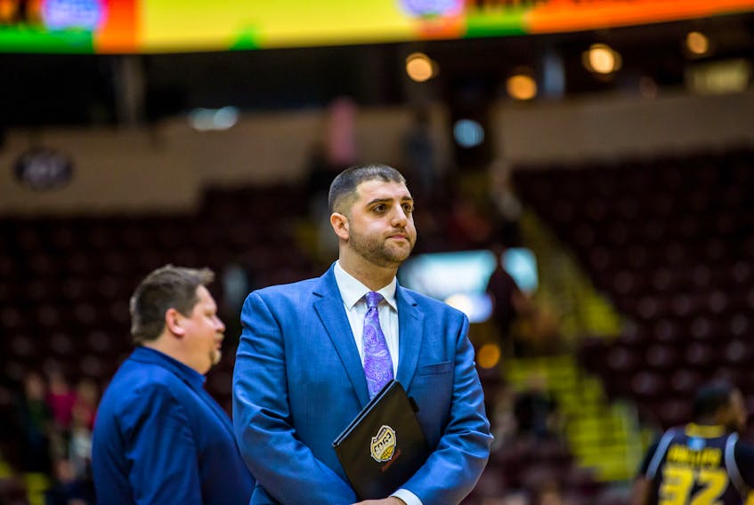 St. John’s Edge photo/Jeff Parsons - New St. John’s Edge head coach Steve Marcus can’t wait to get cracking with his first head coaching assignment, and the NBL Canada playoff just around the corner.