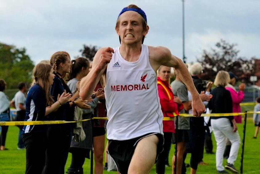 Memorial University’s Levi Moulton had a top 5 finish at the St. Francis Xavier Invitational cross-country event in Antigonish, N.S., on Saturday.