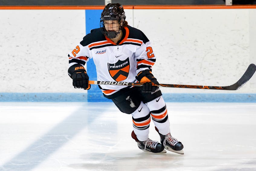 Princeton University photo - Since joining the NCAA’s Princeton University women’s hockey team this season, Maggie Connors of St. John’s has been one of the Tigers’ top players, with six goals and eight assists through her first 16 games in 2018.