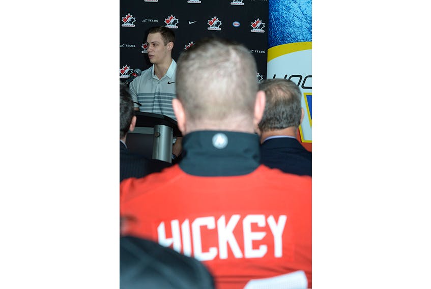 Todd Hickey, father of two-time Paralympian Liam Hickey, was among those on hand to hear his son speak at a news conference Thursday in Paradise announcing details for the international Canadian Tire Para Hockey Cup next December in the town.