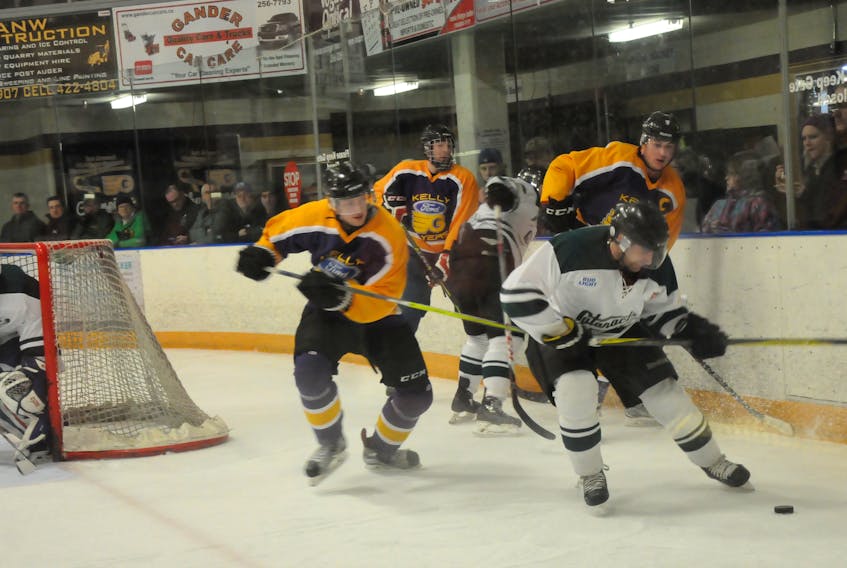 The Grand Falls-Windsor Cataracts and Gander Flyers had a weekend home-and-home Central West Senior Hockey League series over the weekend. The Cataracts swept the two games by scores of 9-6 and 6-3.