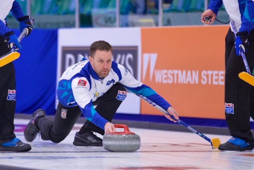 Brad Gushue and his rink are 1-1 heading into play today at the Canadian Open in Camrose, Alta.