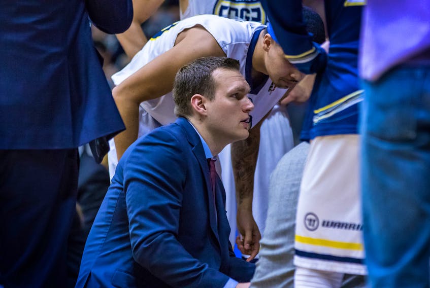 Doug Plumb has worked as an NBL Canada assistant coach for two years, first with the London Lightning and last season with the St. John’s Edge. —  St. John’s Edge photo/Jeff Parsons