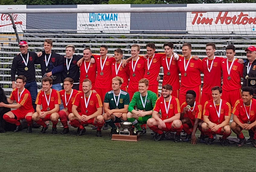 Their 19th provincial Challenge Cup will send the Holy Cross Crusaders to the 2018 Canadian senior men's soccer championship, to be held over the Thanksgiving weekend in Saskatoon. — NLSA