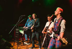 The Unusual Commoners (from left) Lachy Gillespie, Anthony Field, Oliver Brian and David O'Reilly packed the Rock House on George Street in St. John's Tuesday night.