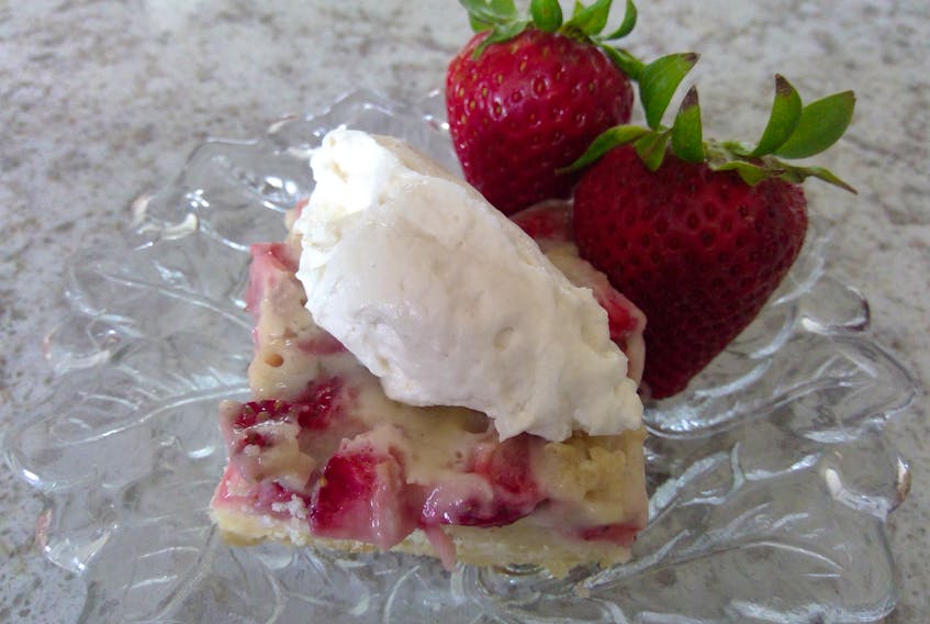 Strawberry Custard Slices: Sweet berries and custard are sure to satisfy a dad’s sweet tooth.