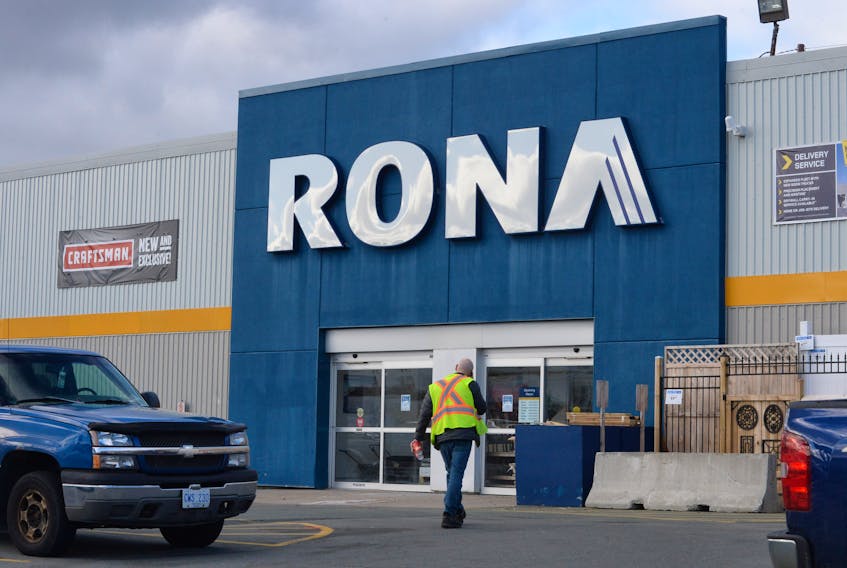 Six RONA locations in Newfoundland and Labrador are slated to close Jan. 27, 2019 This one on O’Leary Avenue in St. John’s is one of them.