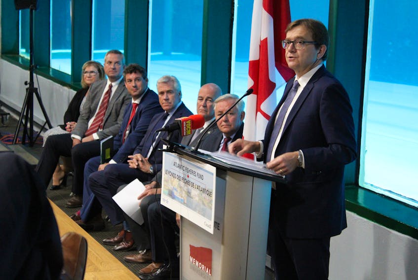 Federal Fisheries Minister Jonathan Wilkinson announces $8 million in funding for 59 projects from the Atlantic Fisheries Fund on Tuesday.