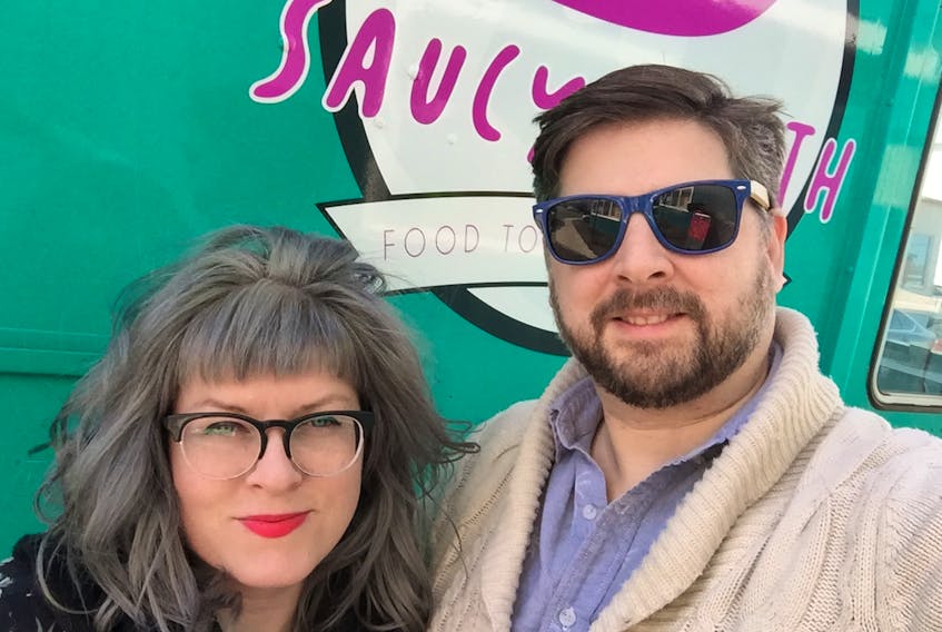 Partners Allyson Howse (left) and Brad Gover have launched a new food truck operation called Saucy Mouth that will be based out of Bonavista this summer. They expect to be open for business and serving up a tight menu of gourmet fries, rice/noodle bowls and homemade natural sodas by the middle of June.
