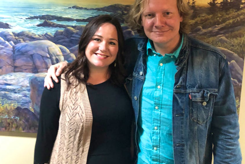 Elaine Robertson, a branch manager with East Coast Credit Union, offers viewers financial advice on the newly-launched web-series Your Two Cents. Television star Jonathan Torrens created the show.