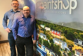 Paint Shop president Bob Payne (left) and vice-president of sales and marketing Rob Simms are a little busier these days now that the company has acquired three new locations in Halifax.
