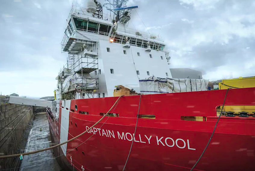 The official dedication to service ceremony for CCGS Captain Molly Kool takes place in St. John’s today.