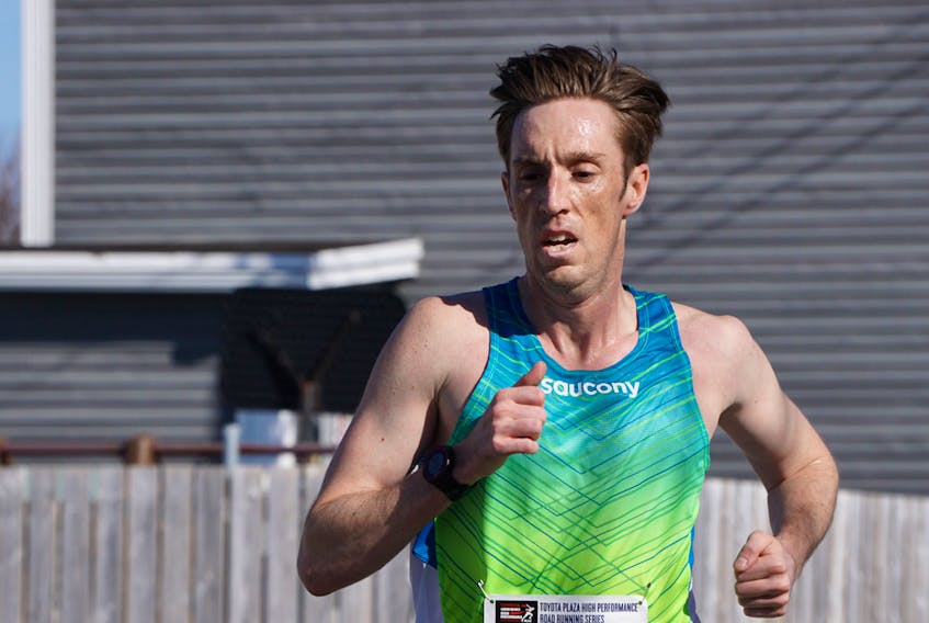 St. John’s runner David Freake finished first overall at Sunday’s Toronto Marathon. — Larry Penney photo/file