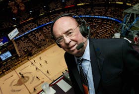 After 50 years on Hockey Night in Canada, and thousands of hockey games, Bob Cole calls it a career tonight with one last broadcast between the Toronto Maple Leafs and Montreal Canadiens at the Bell Centre in Montreal. Postmedia photo