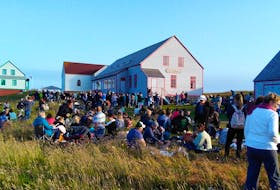 Crowds at the Balades Musicales at l’Île-aux-Marins, on St-Pierre-Miquelon. — Alexandra Hernandez photo