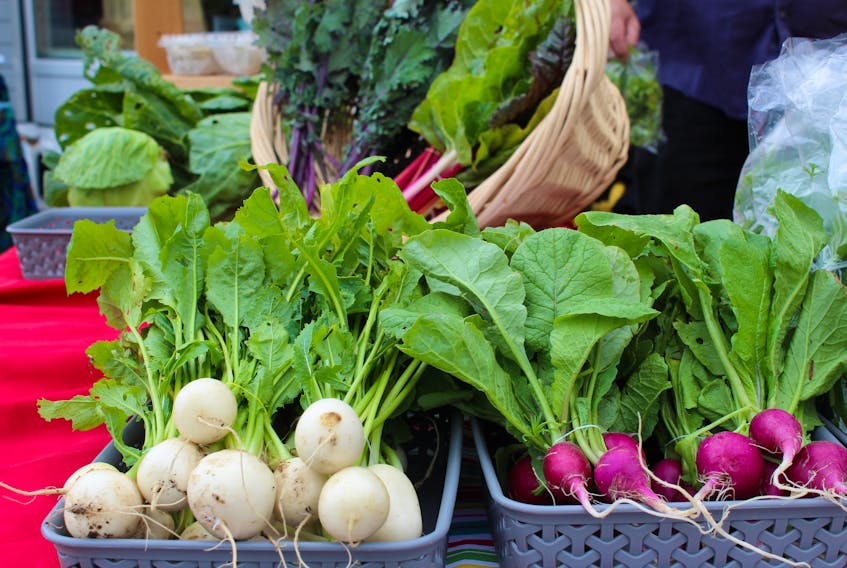 Weekly indoor/outdoor farmers’ market at 245 Freshwater Rd. from 9 a.m. to 4 p.m. every Saturday. Seventy or more vendors, featuring fresh produce, prepared foods, hot food, crafts, and more. — File photo