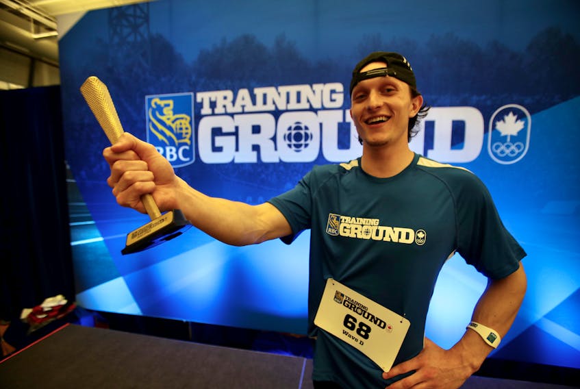 Former Memorial University track and field athlete Andrew Wood won the Atlantic final of the RBC Training Ground competition in 2017