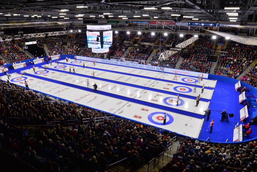 Mile One Centre was pretty much full for every evening draw featuring the Brad Gushue rink at the 2017 Tim Hortons Brier. The city is contemplating having the owners of the St. John’s Edge and Newfoundland Growlers take over complete operation of the building, but first it is engaging a consulting/auditing firm for input.