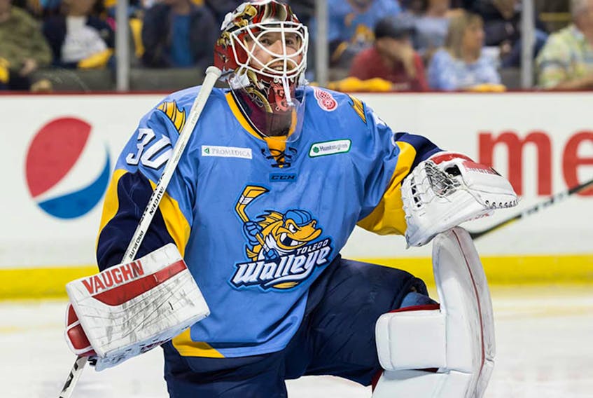 Toledo Walleye photo — Toledo Walleye goalie Pat Nagle owns the best goals-against average (1.70) among ECHL playoff goalies and sports a .940 save percentage.
