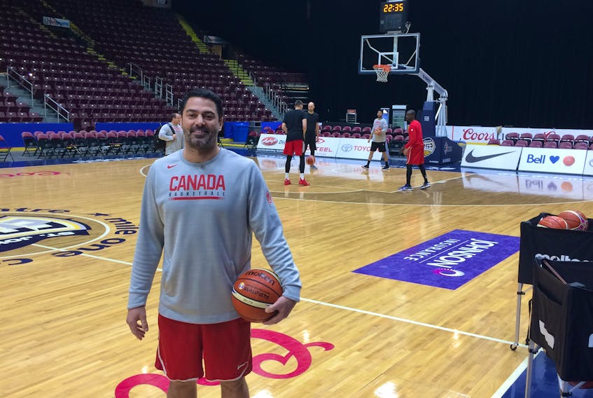 Jason Meehan, originally from Mount Pearl, is one of the national senior men’s basketball team’s athletic therapists. The team will play in the 2019 FIBA Basketball World Cup next September in China, from which it hopes to advance directly to the 2020 Summer Olympic Games in Tokyo.