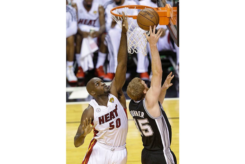 Joel Anthony, seen here playing for the NBA’s Miami Heat, is a veteran of Canada’s national team program, having first suited up with the national senior side in 2006.