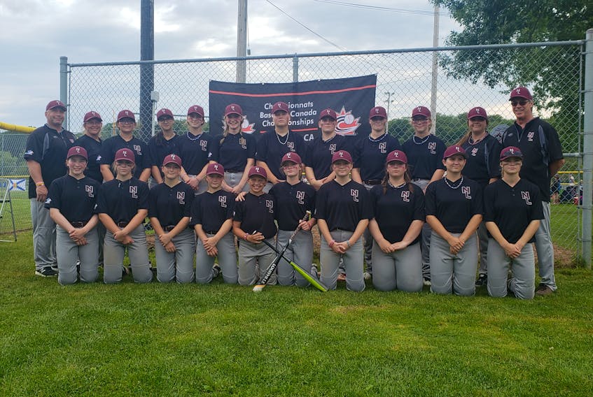 After starting the tournament with three wins, back to back losses left Newfoundland and Labrador in sixth place at the Canadian girls baseball championship.